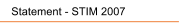 Statement - STIM 2007