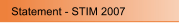 Statement - STIM 2007